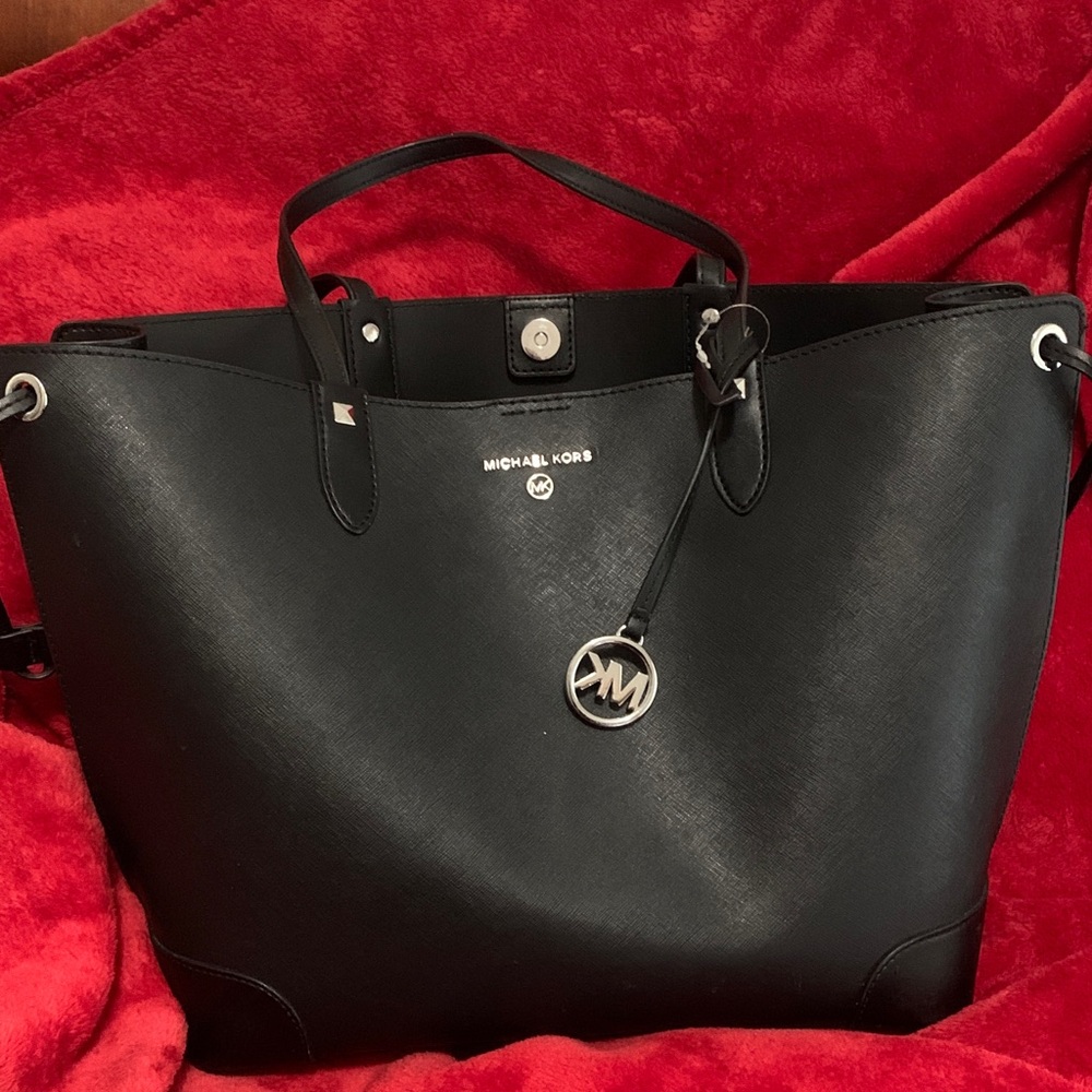 Michael Kors Black Leather Tote